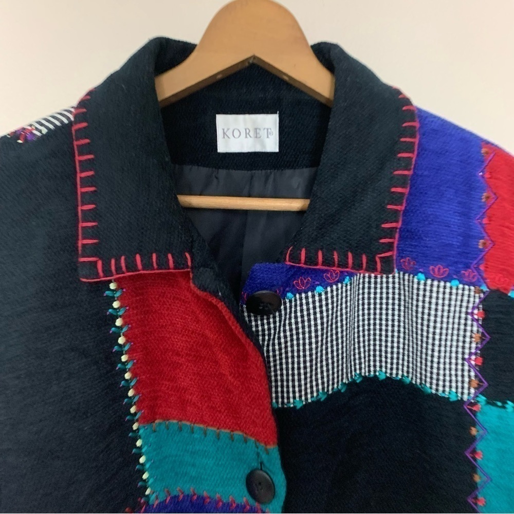 [Koret] Medium Mutli Color Print Patchwork Vintag… - image 2